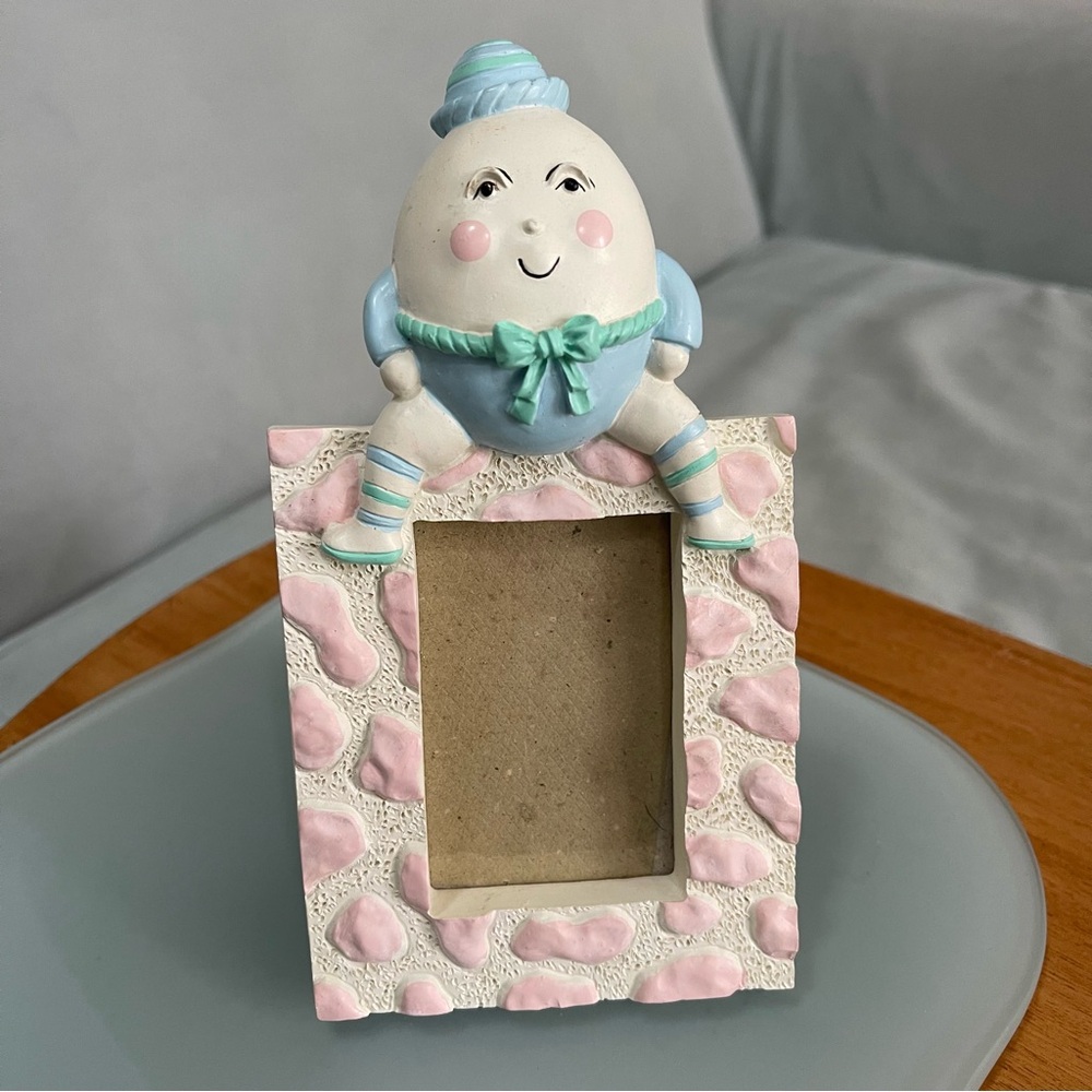 Humpty Dumpty Pink and Blue Baby Photo Frame